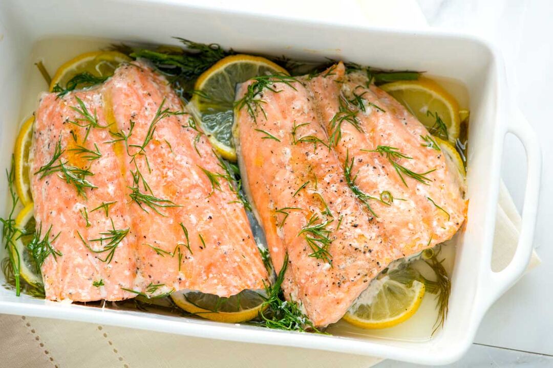 baked trout for a 6 flower diet