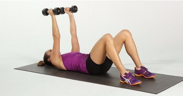 Bench press with dumbbells for weight loss