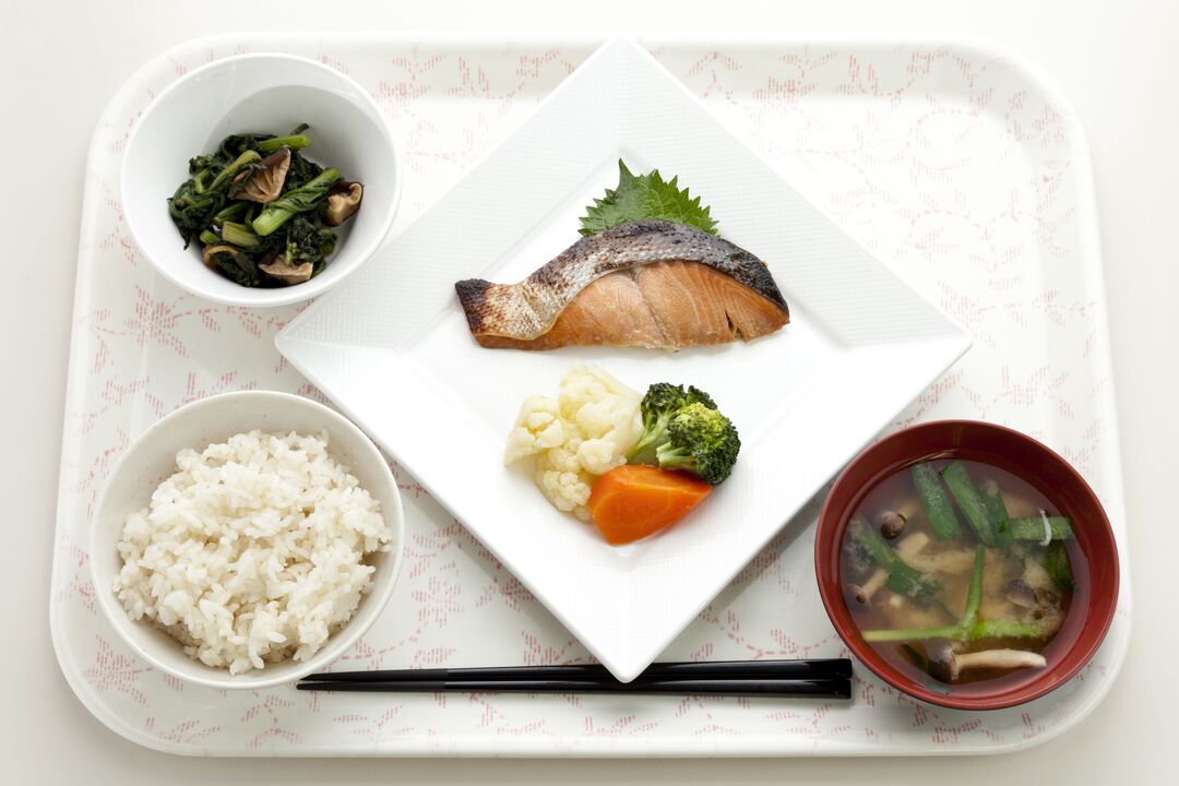 Courts of a Japanese diet for 7 days