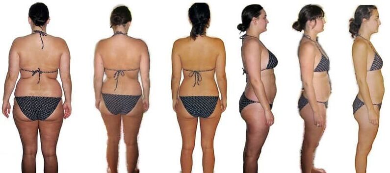 Losing weight before and after